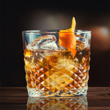 Old Fashion with Orange Peel